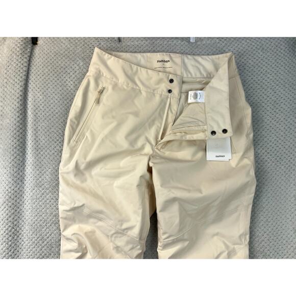 Halfdays Alessandra Womens Ski Pants XL Oak Milk Thigh Vents Premium Skiing Wear - Picture 11 of 12